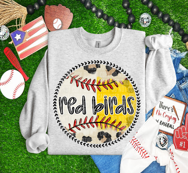 Half Baseball/Softball Round DTF Print