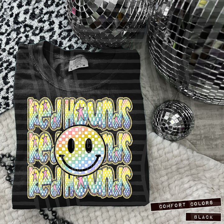 Rainbow Smiley Triple Stack DTF Print