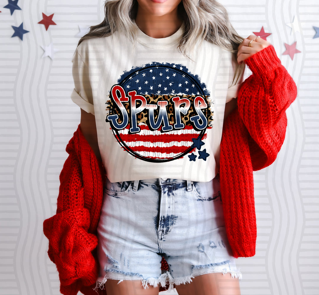 Flag Rounds Mascots DTF Print