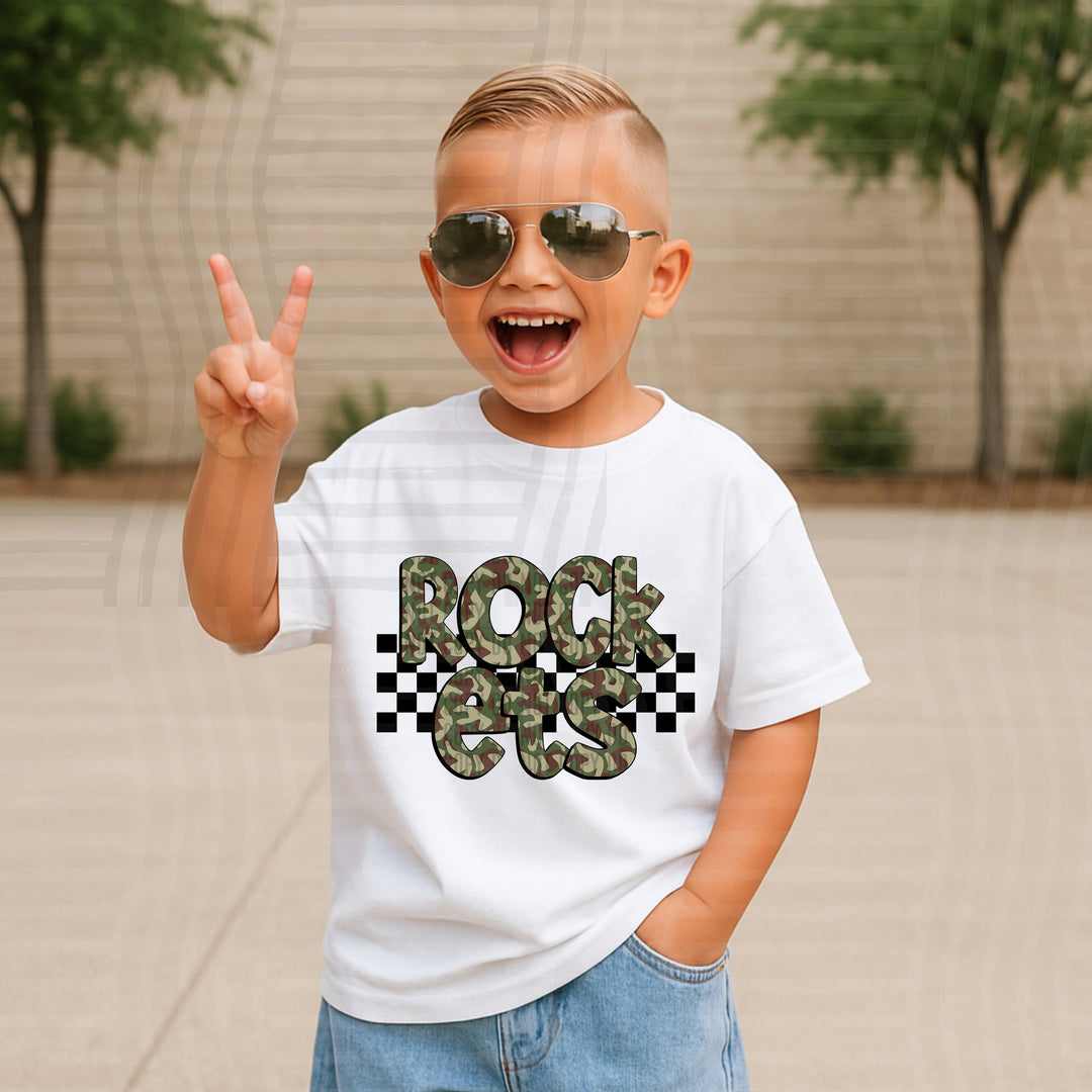 Camo DTF Print