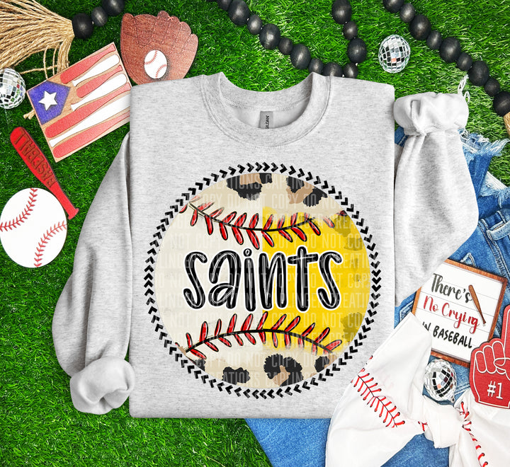 Half Baseball/Softball Round DTF Print