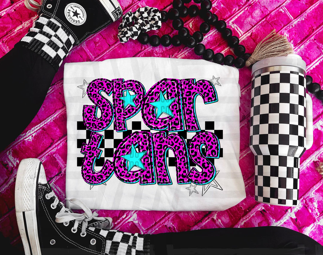 Pink Neon Leopard DTF Print