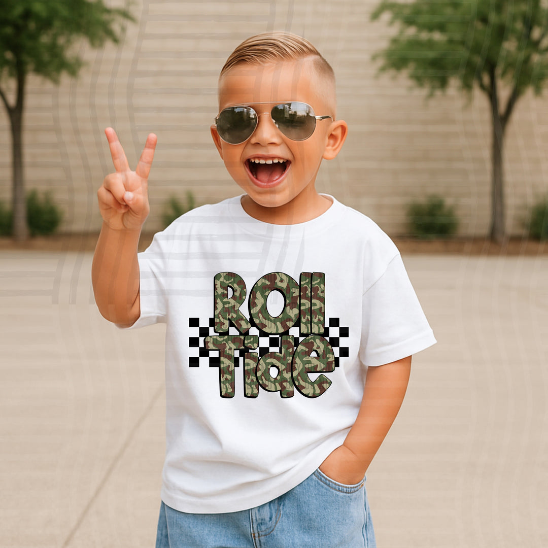 Camo DTF Print