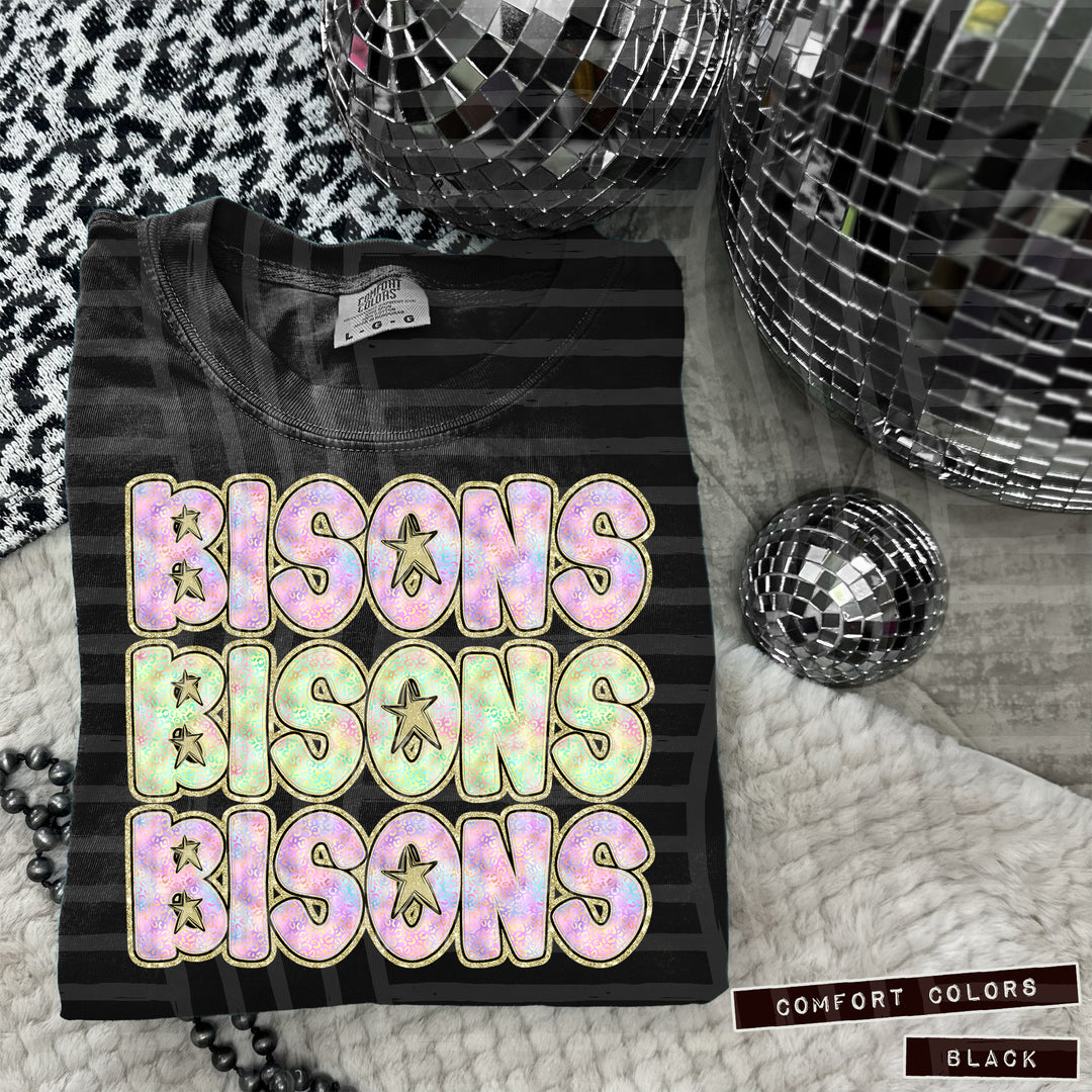 Iridescent Leopard DTF Print