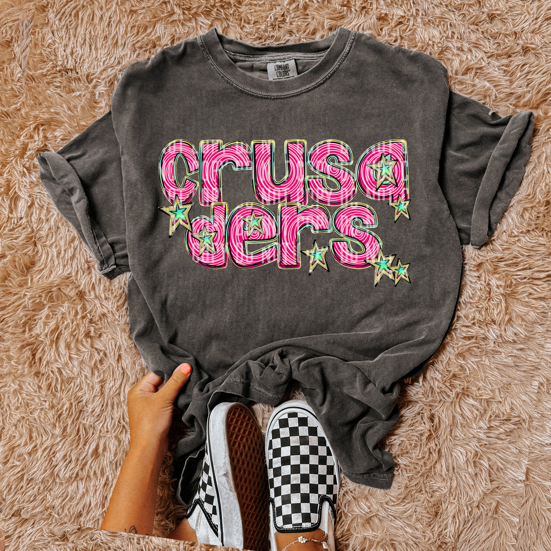 Pink Swirls DTF Print