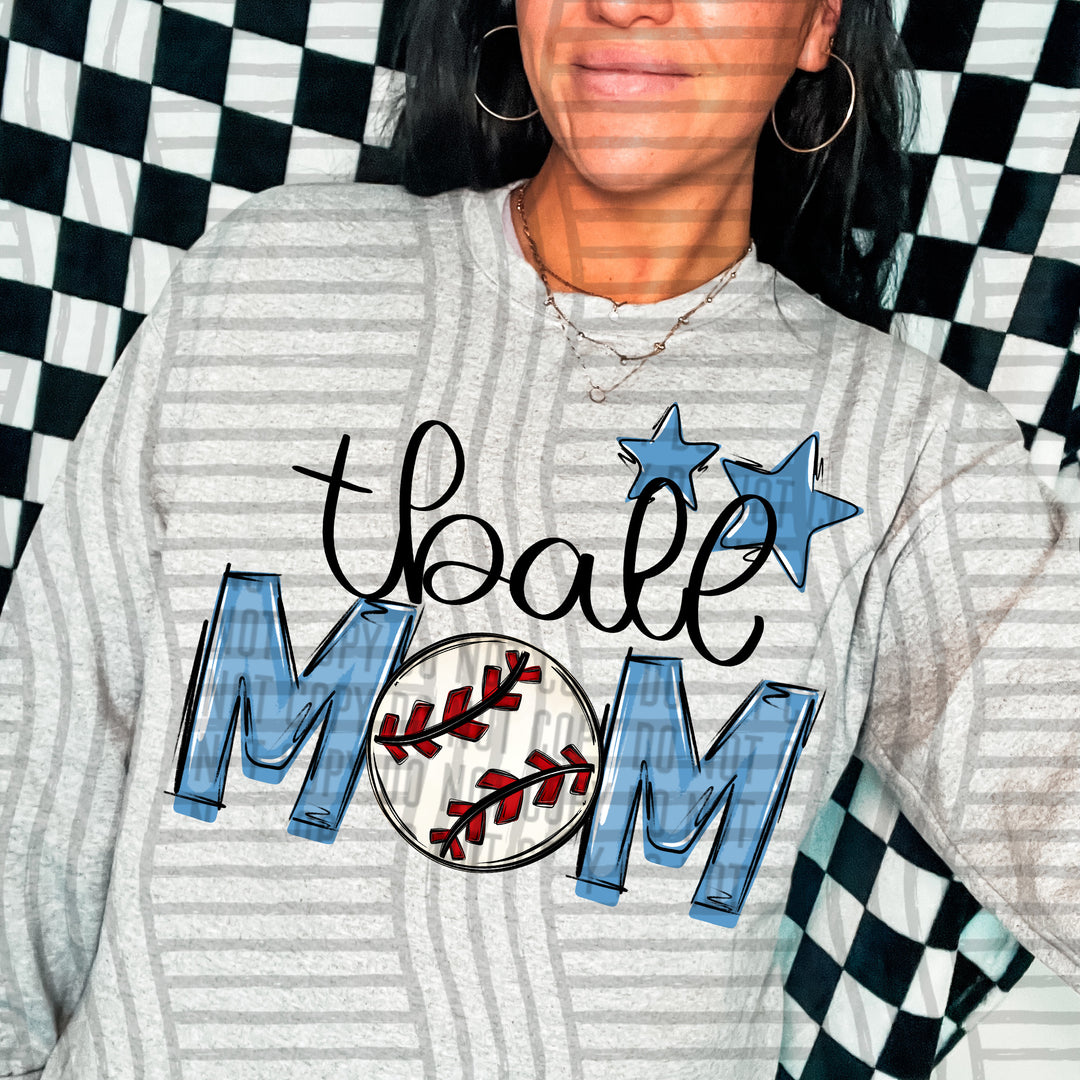 Sports Mom Tball DTF Print