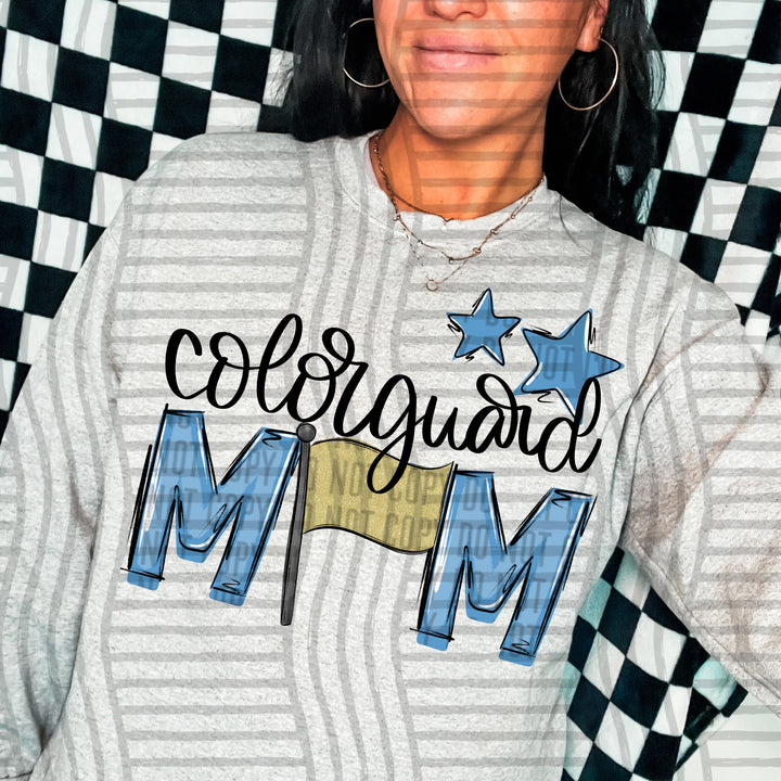 Sports Mom Colorguard DTF Print