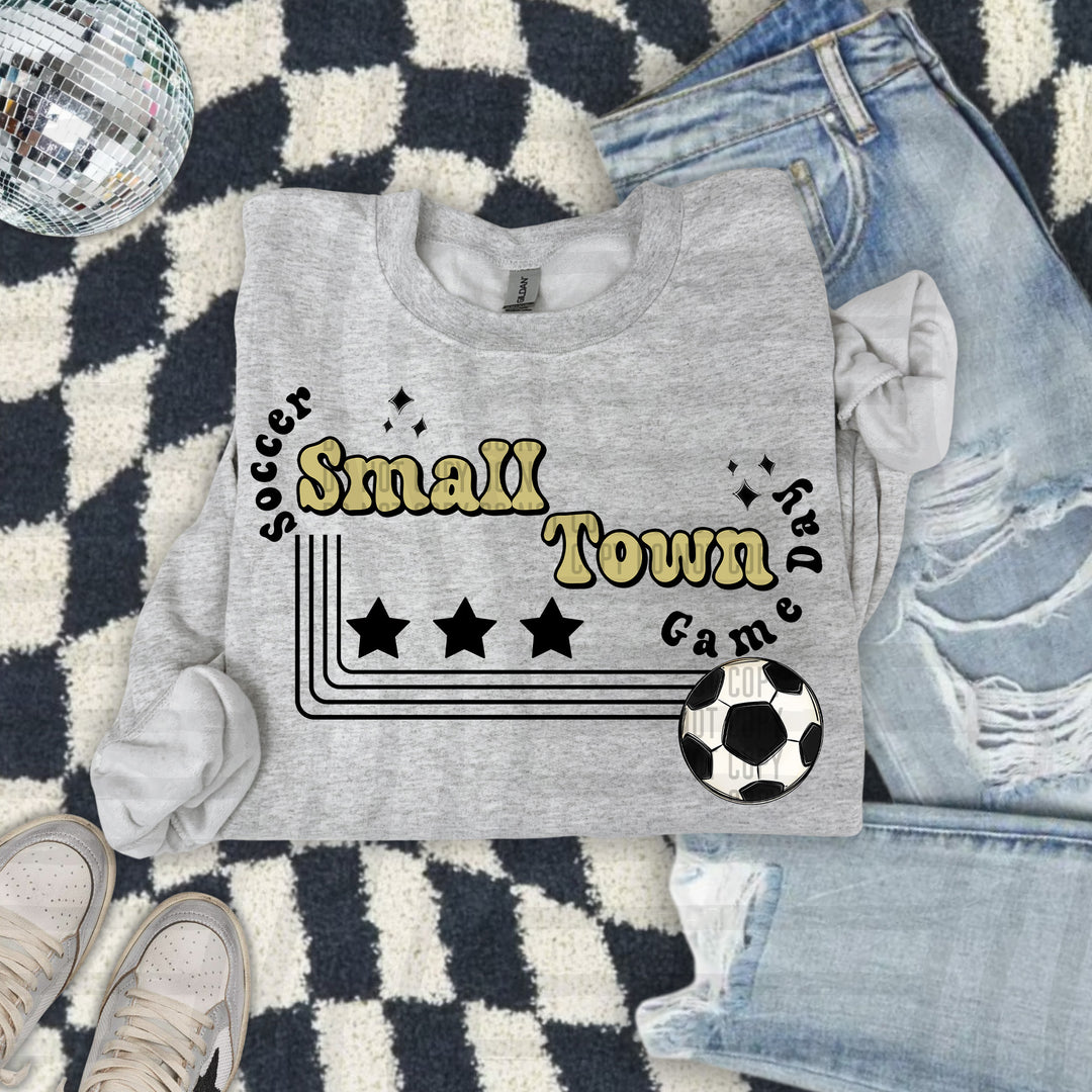 Small Town Soccer DTF Print