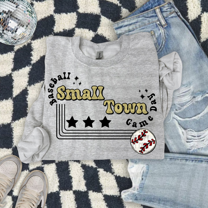 Small Town Baseball DTF Print