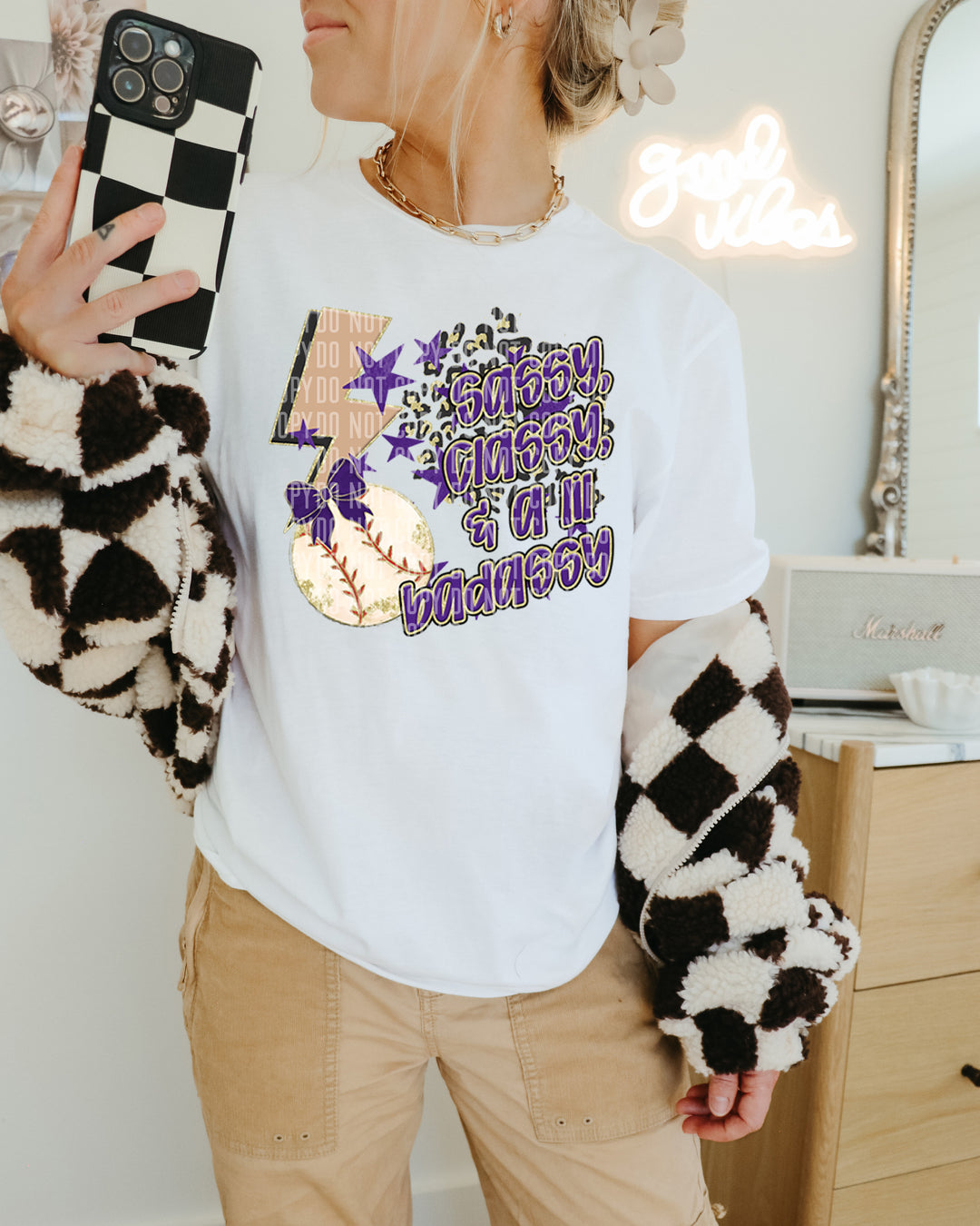 Sassy Classy Baseball DTF Print