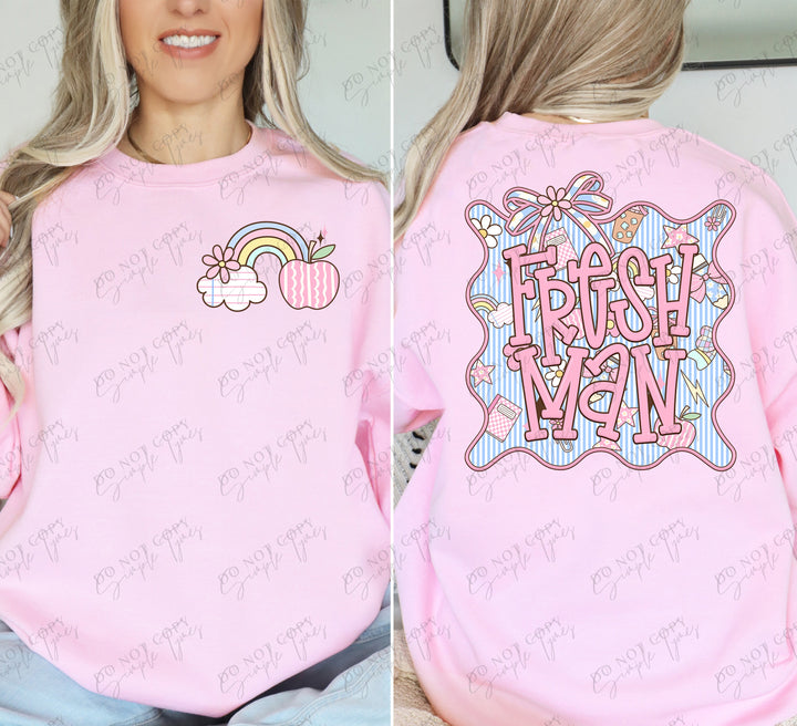 Seersucker Grade Frames Grade Levels Back Print ONLY DTF Print