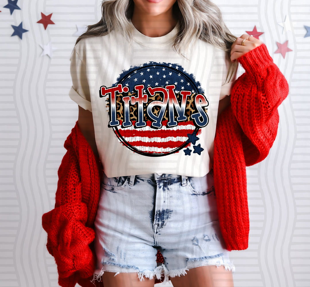 Flag Rounds Mascots DTF Print