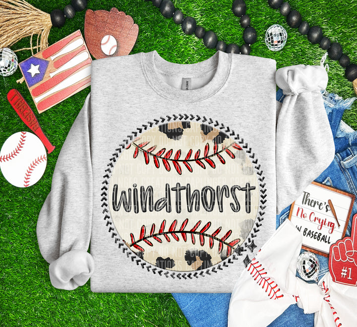 Baseball Background DTF Print