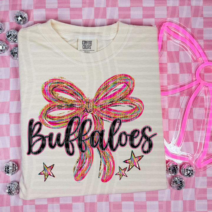 Whimsical Christmas Bows Mascots DTF Print