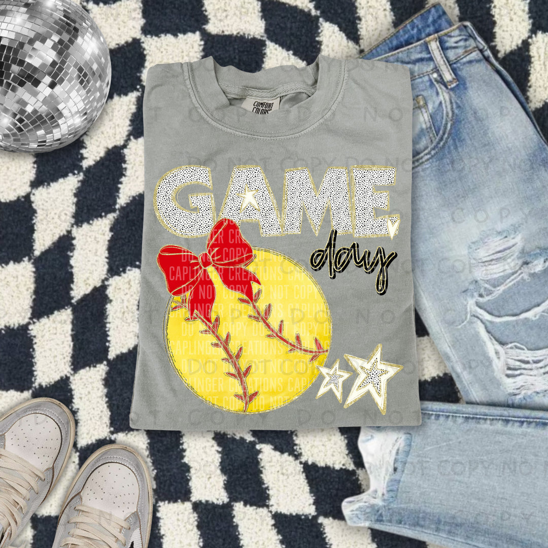 Game Day Softball DTF Print