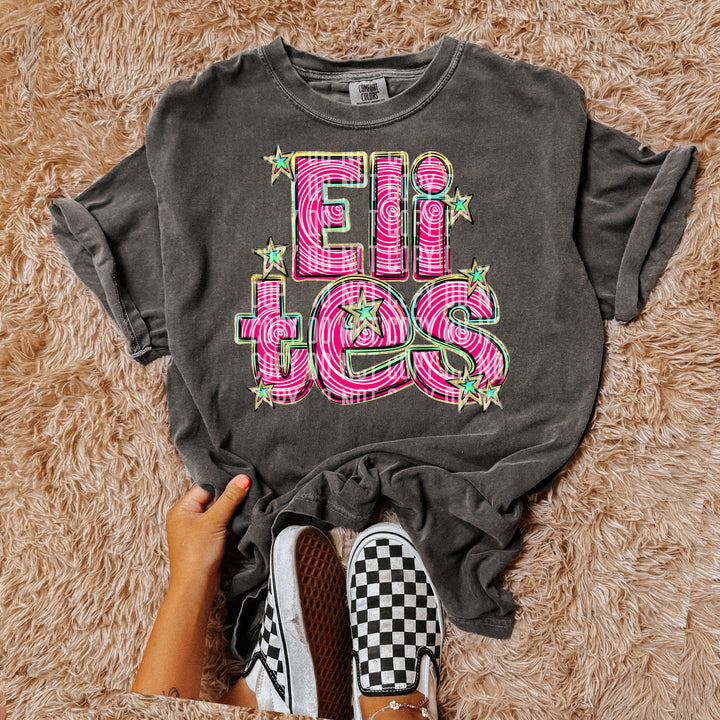 Pink Swirls DTF Print