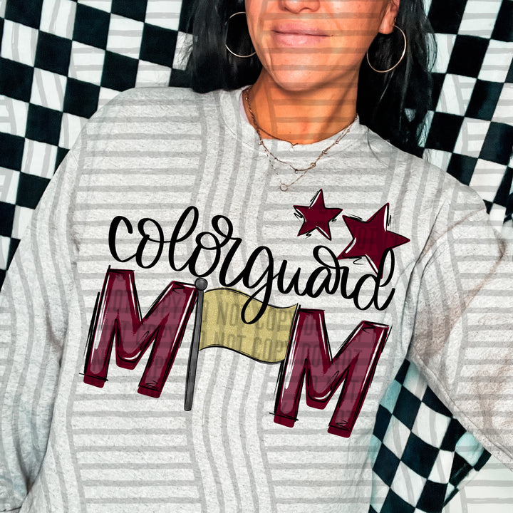 Sports Mom Colorguard DTF Print