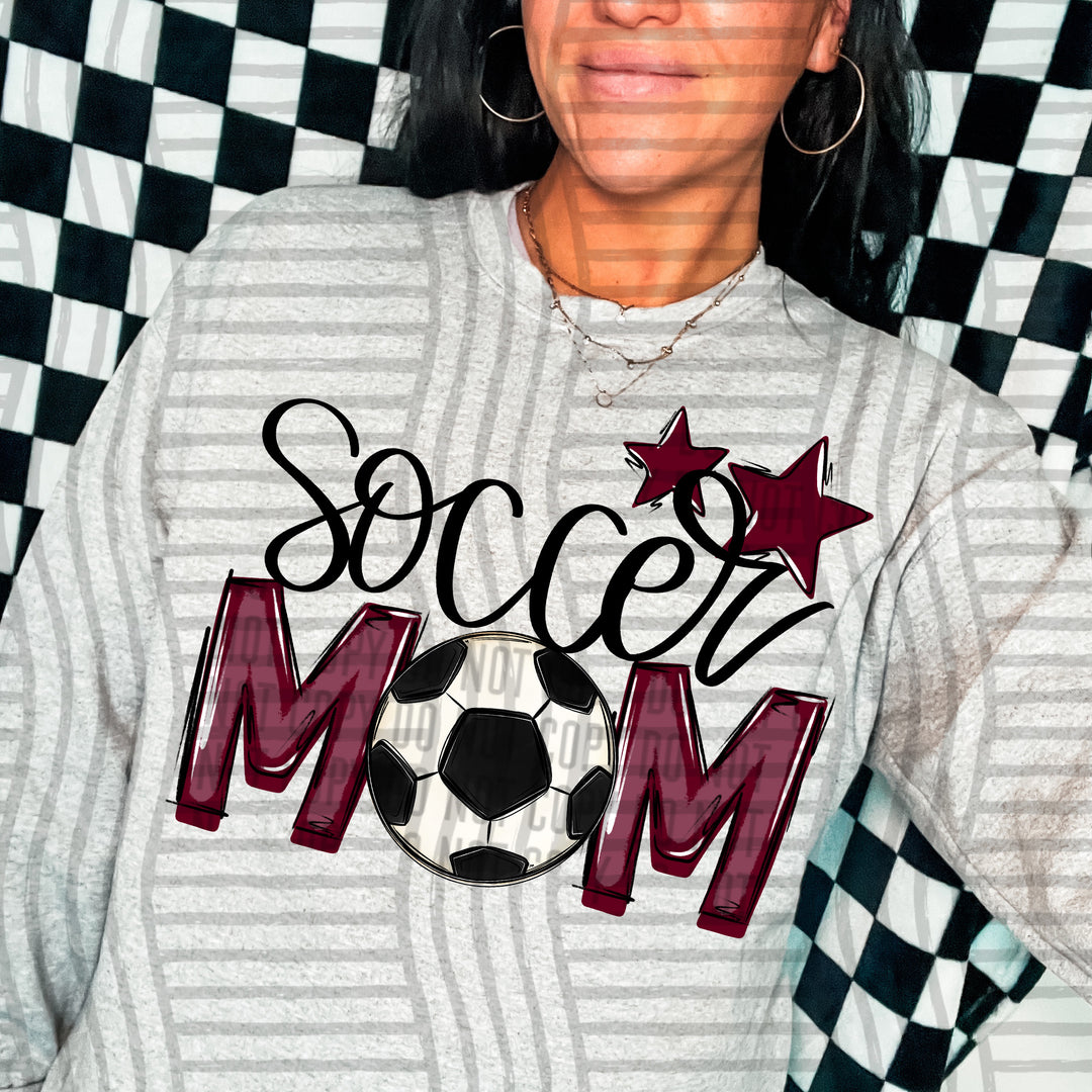 Sports Mom Soccer DTF Print