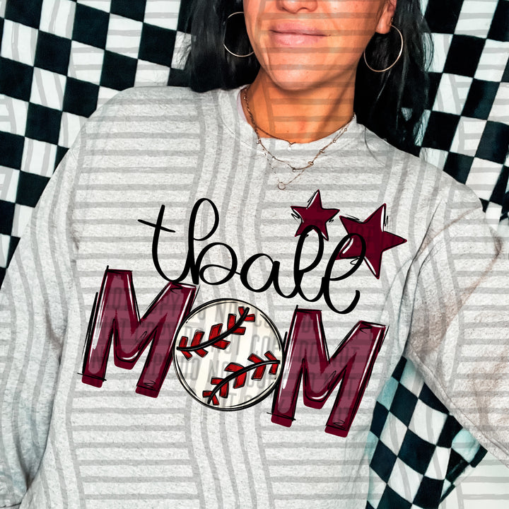 Sports Mom Tball DTF Print