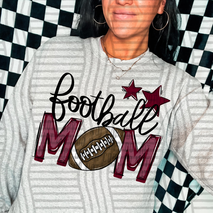 Sports Mom Football DTF Print