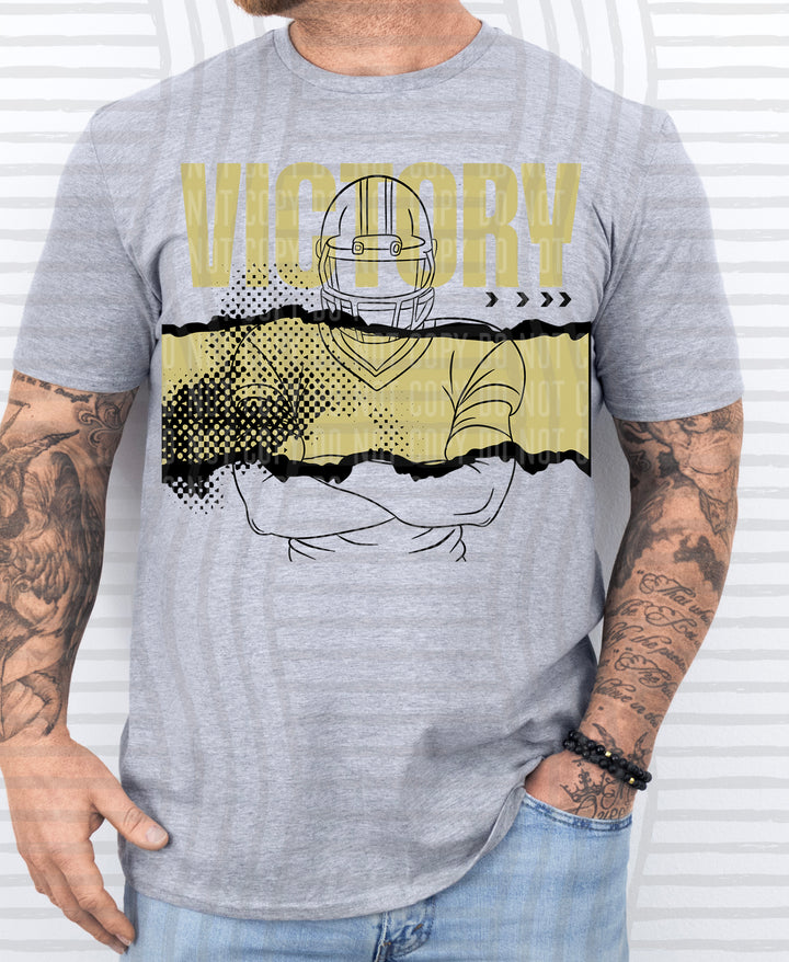 Victory Football Player DTF Print