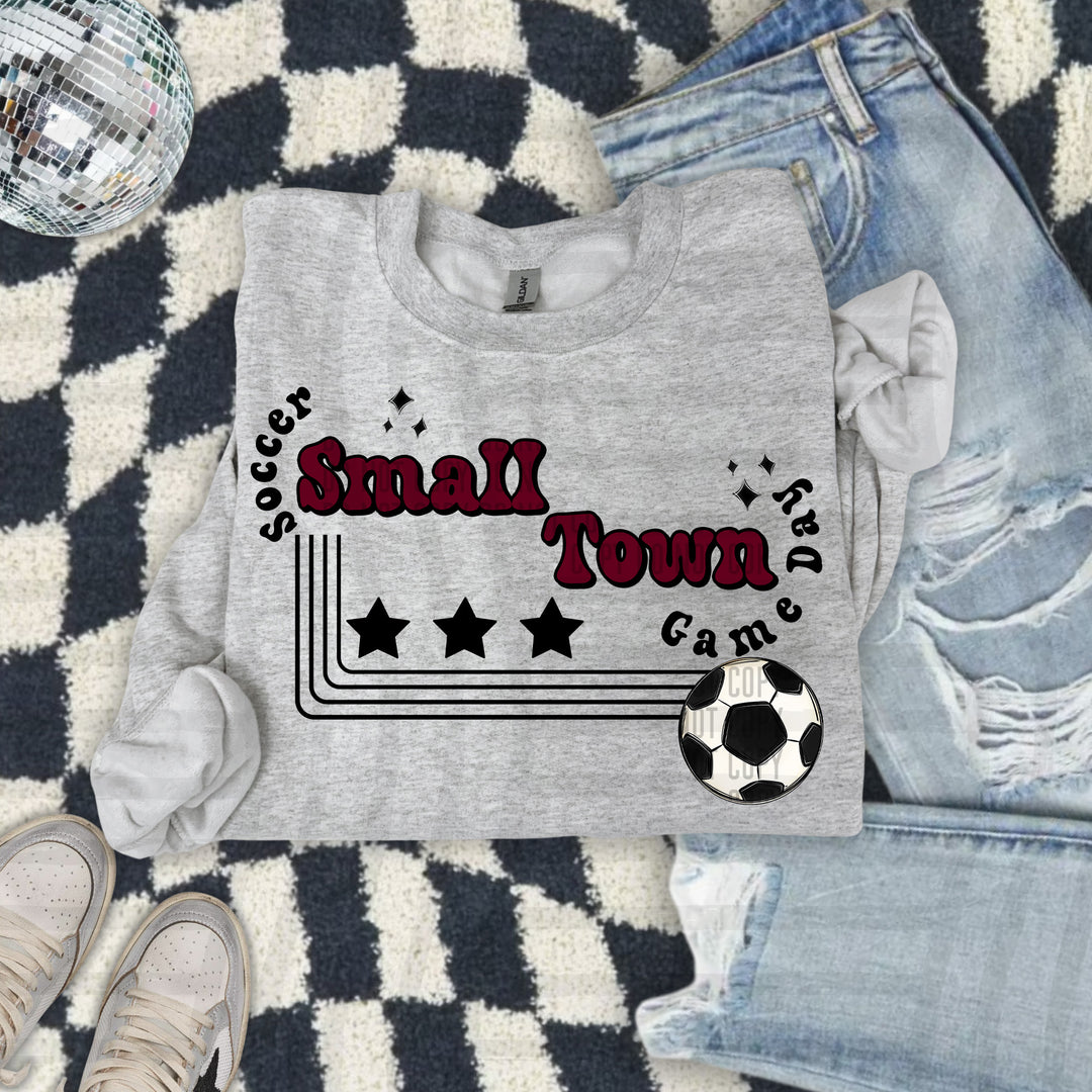 Small Town Soccer DTF Print