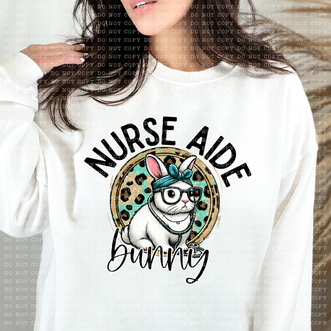 Nurse Aide Bunny DTF Print