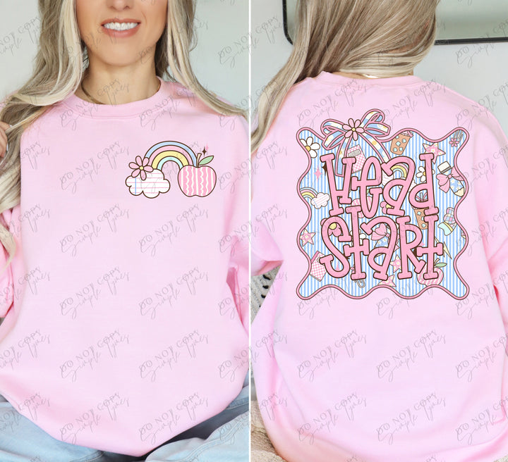 Seersucker Grade Frames Grade Levels Back Print ONLY DTF Print