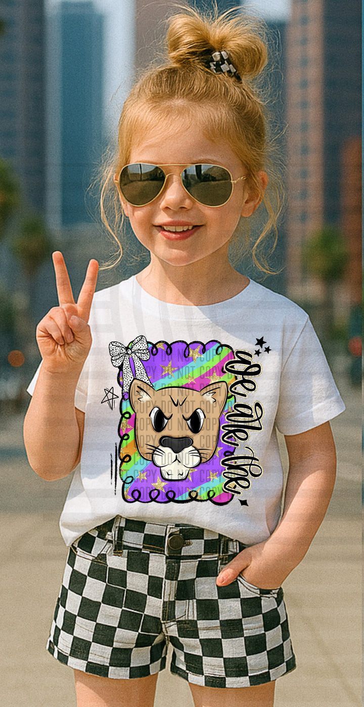 Preppy Swirl Mascot DTF Print