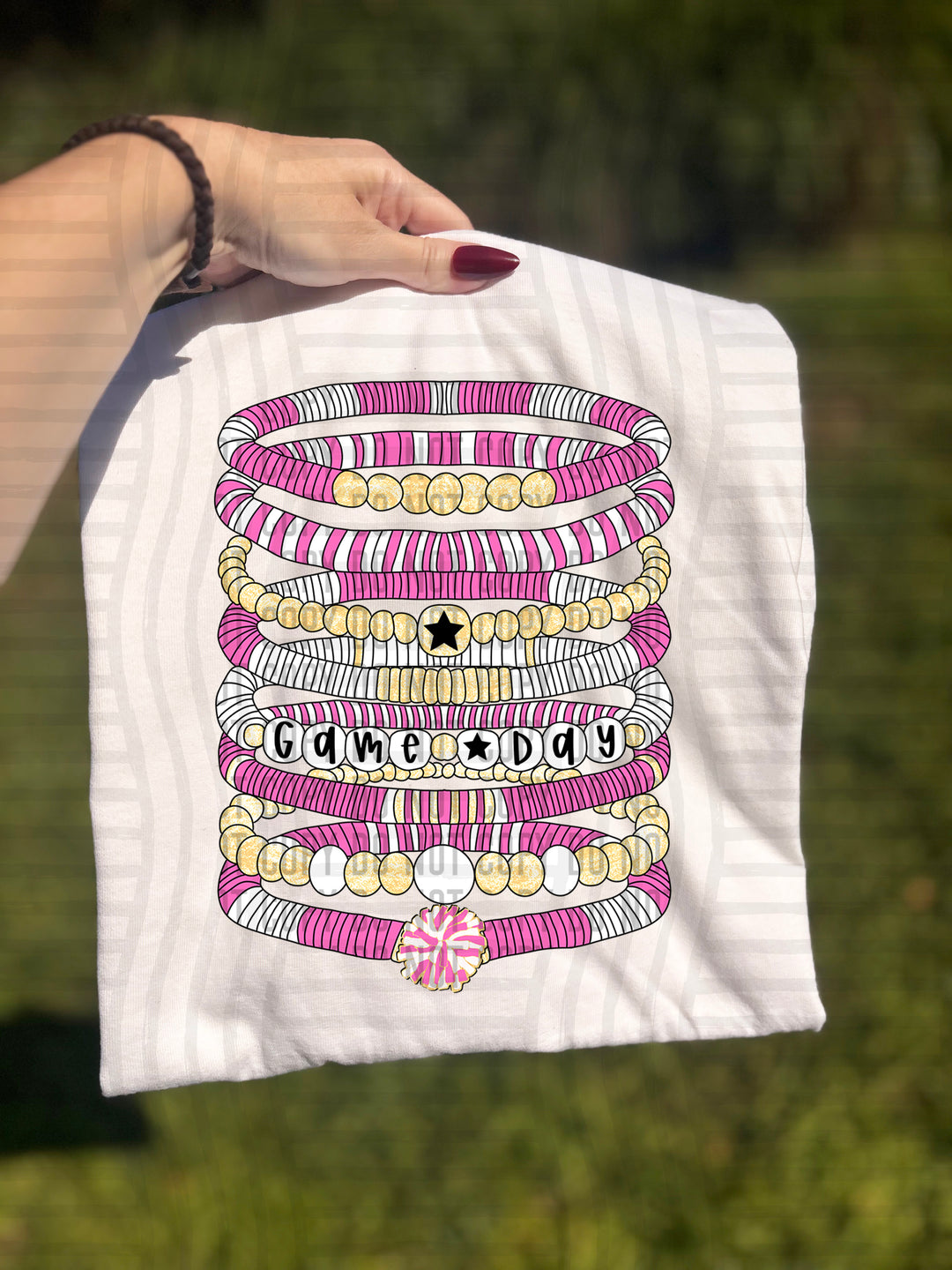 Pom Pom Bracelets DTF Print