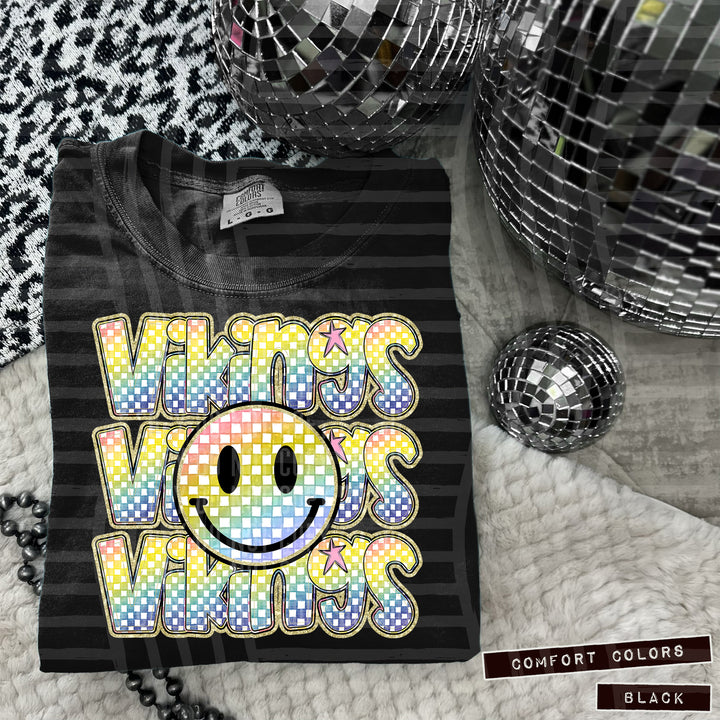Rainbow Smiley Triple Stack DTF Print