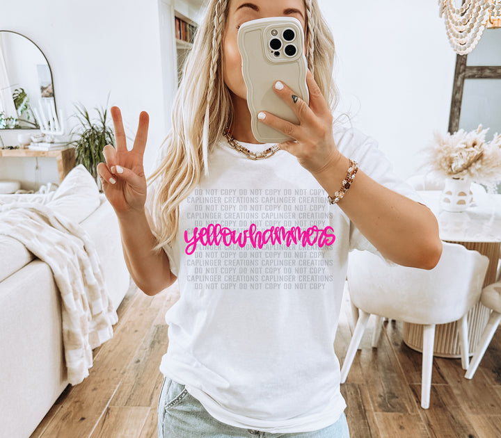 Hand Lettering Mascots DTF Print