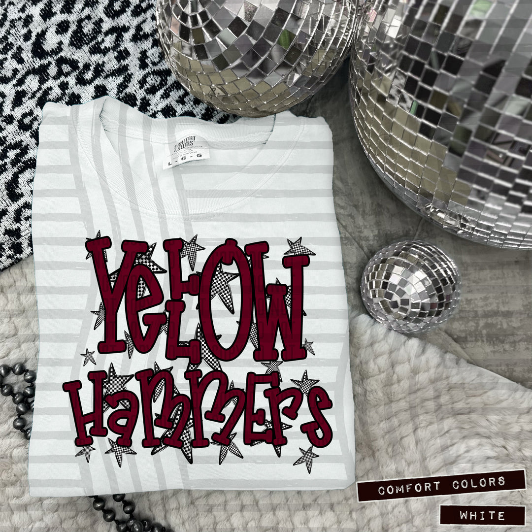 Maroon Staggered DTF Print
