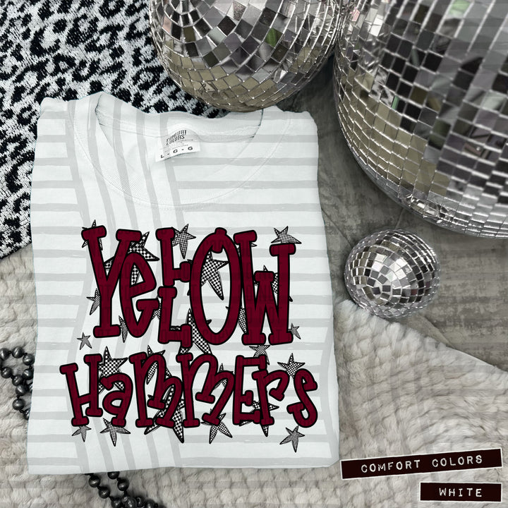 Maroon Staggered DTF Print