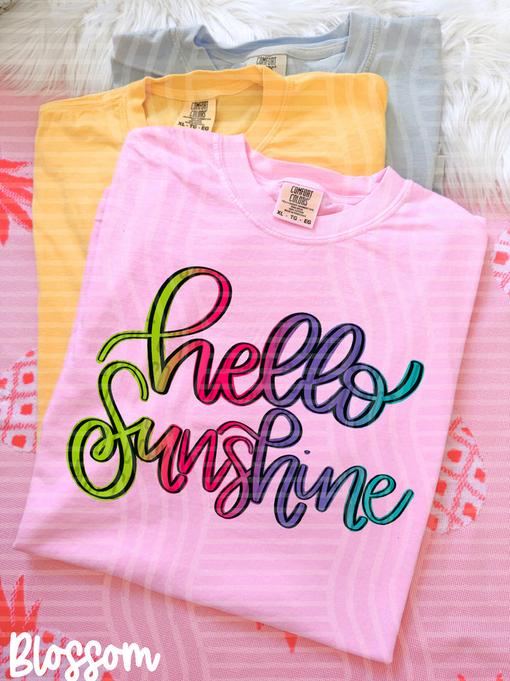 Rainbow Hello Sunshine DTF Print