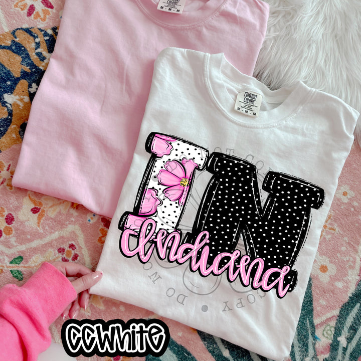 Pink Floral States DTF Print