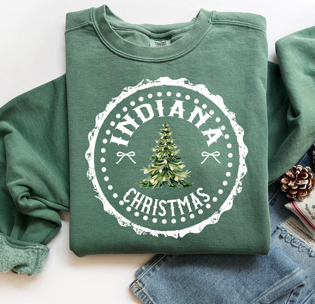State Christmas DTF Print