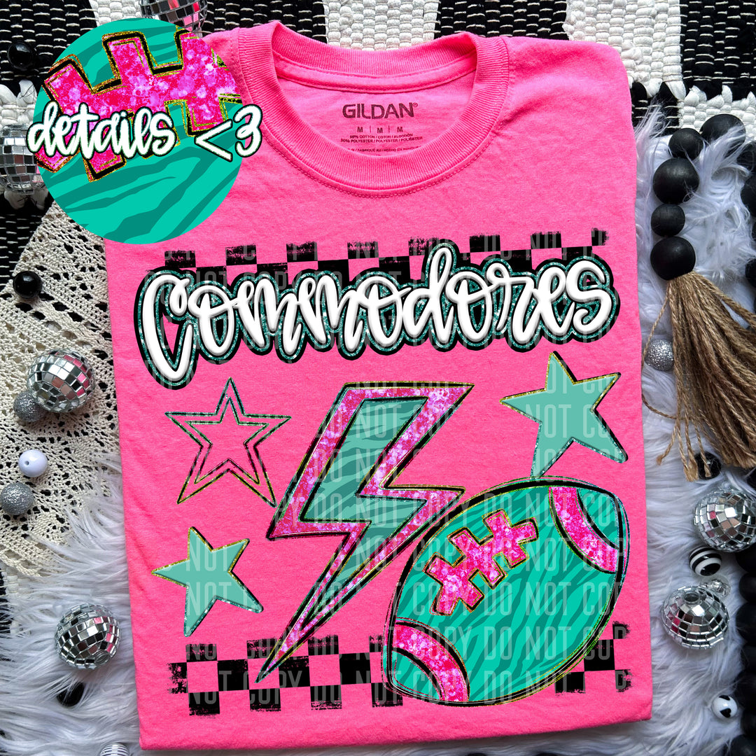 Football Bolt DTF Print