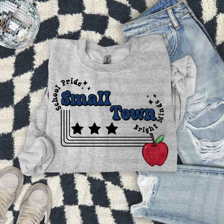 Small Town Apple DTF Print