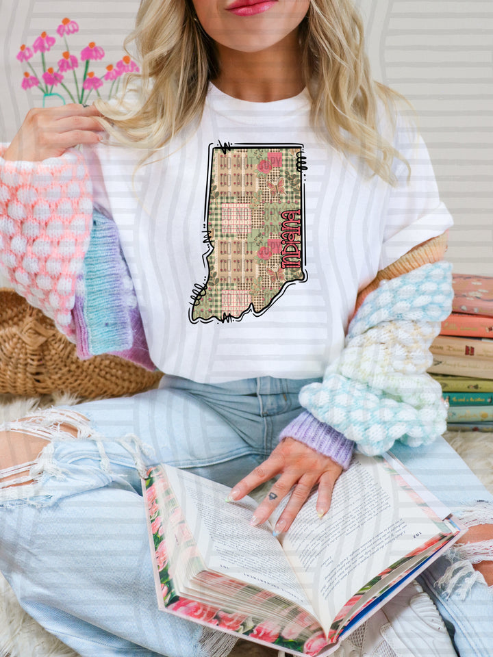 Butterfly Cottage States DTF Print