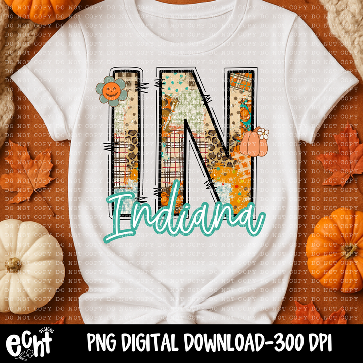 Patchwork Plaid States DTF Print