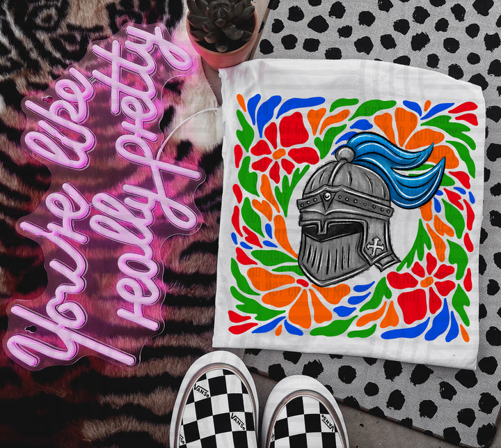 Retro Floral Mascot Heads DTF Print