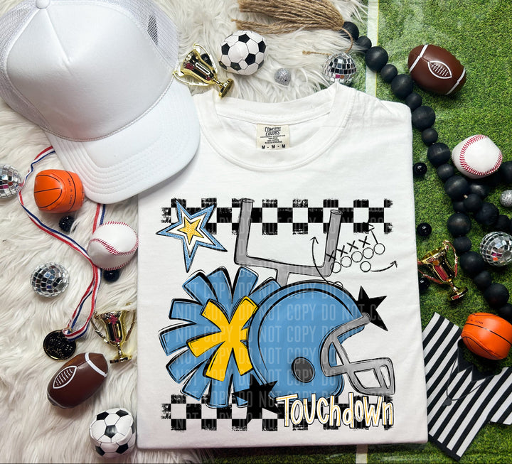 Helmet Pom Colors DTF Print