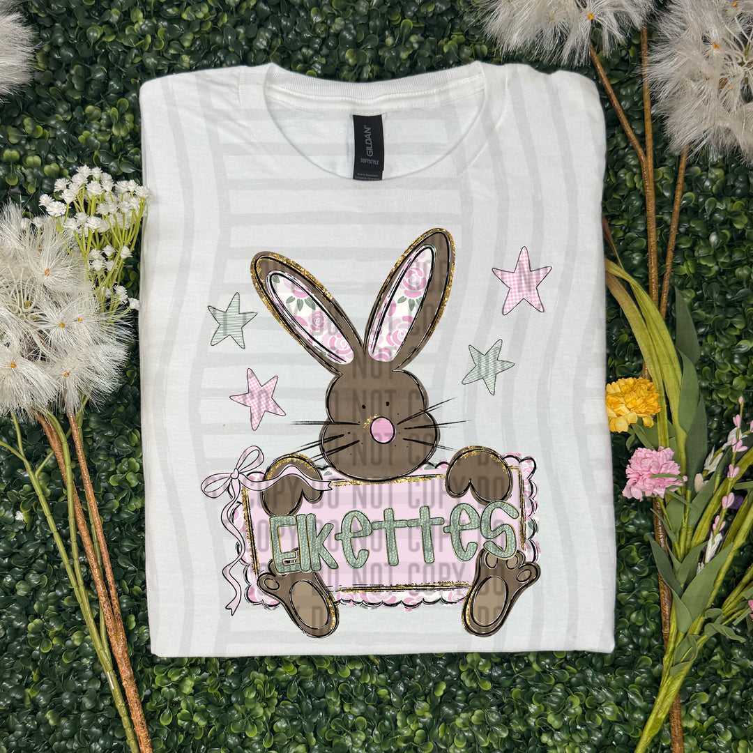 Mascot Bunny Tags DTF Print
