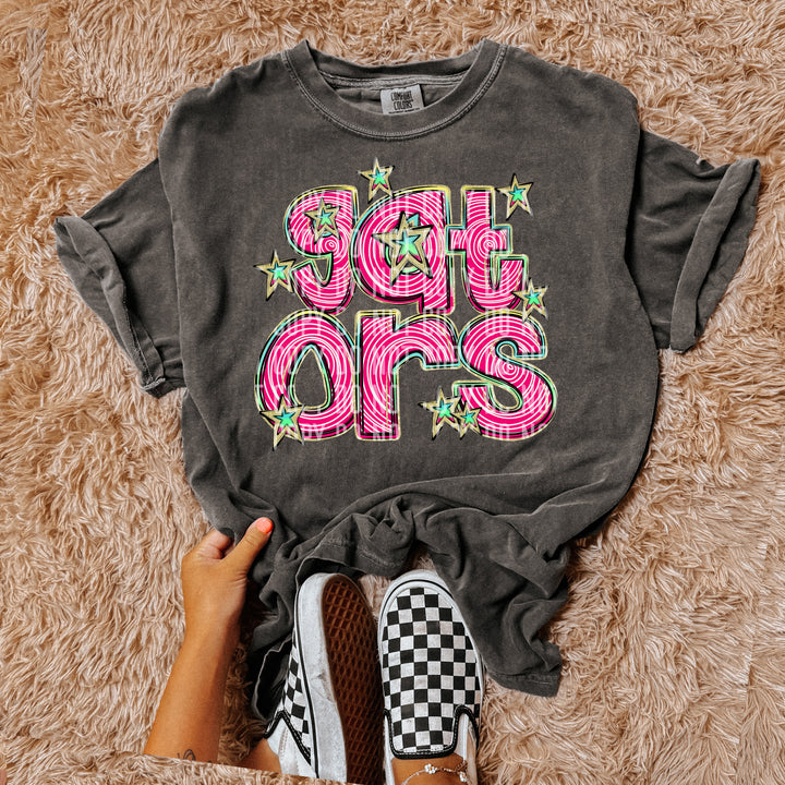 Pink Swirls DTF Print