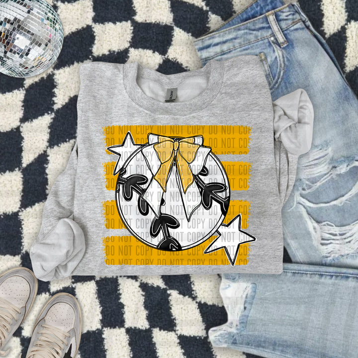 Baseball Bow DTF Print