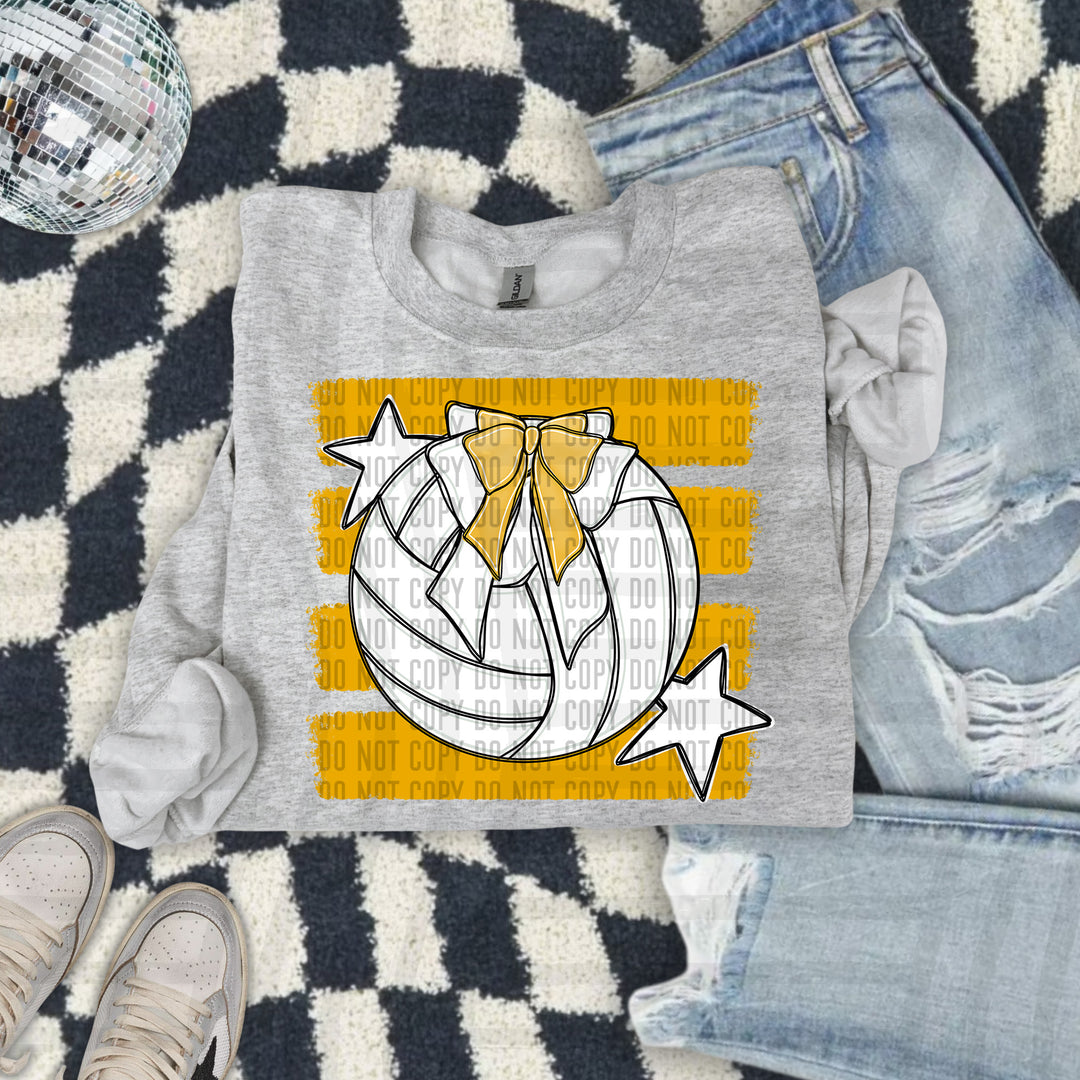Volleyball Bow DTF Print