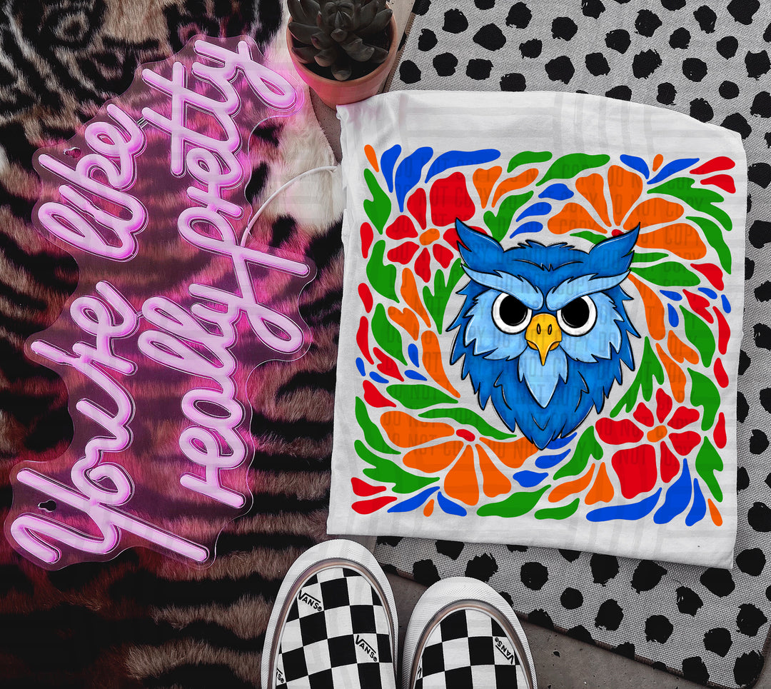 Retro Floral Mascot Heads DTF Print