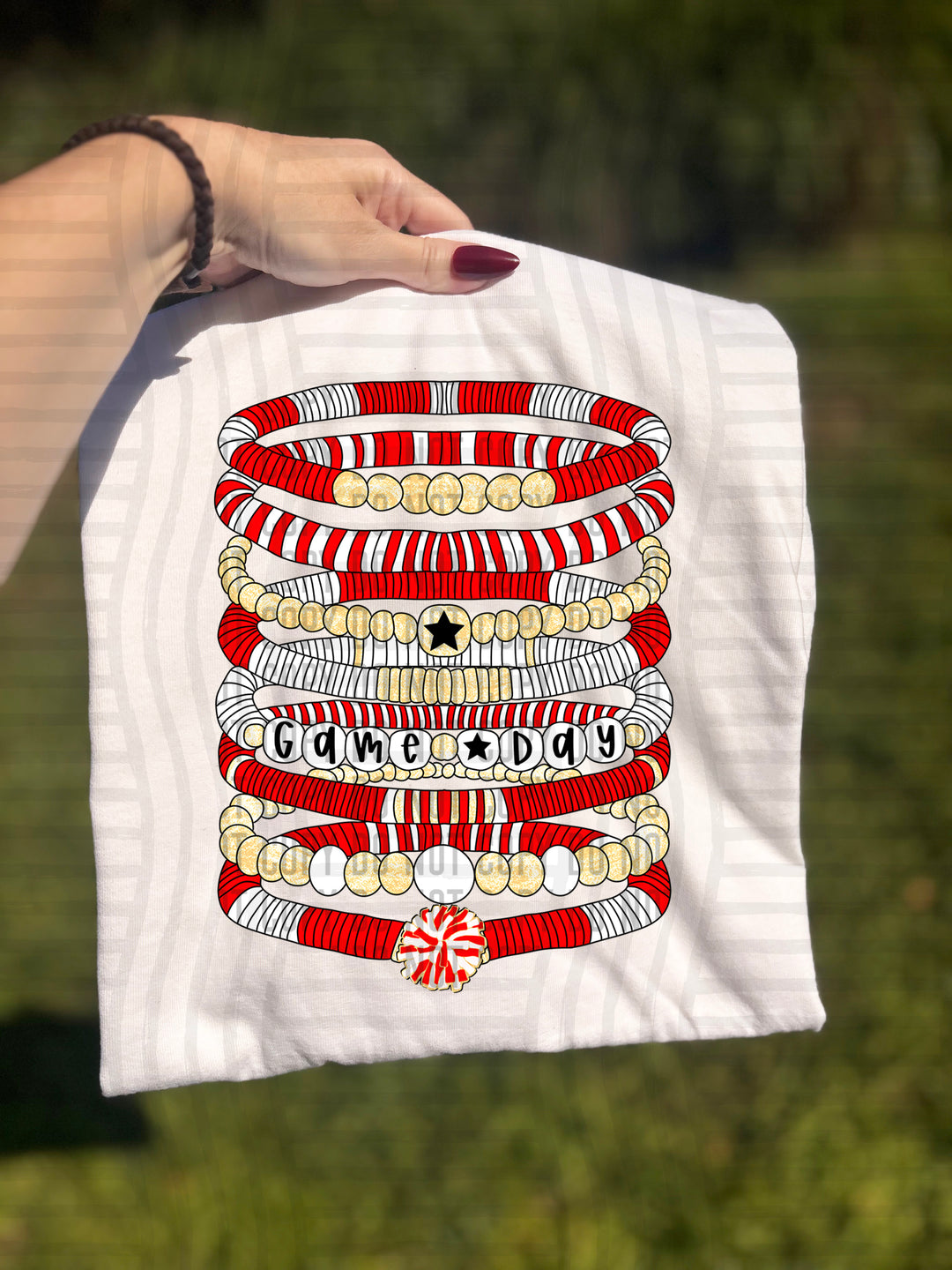 Pom Pom Bracelets DTF Print
