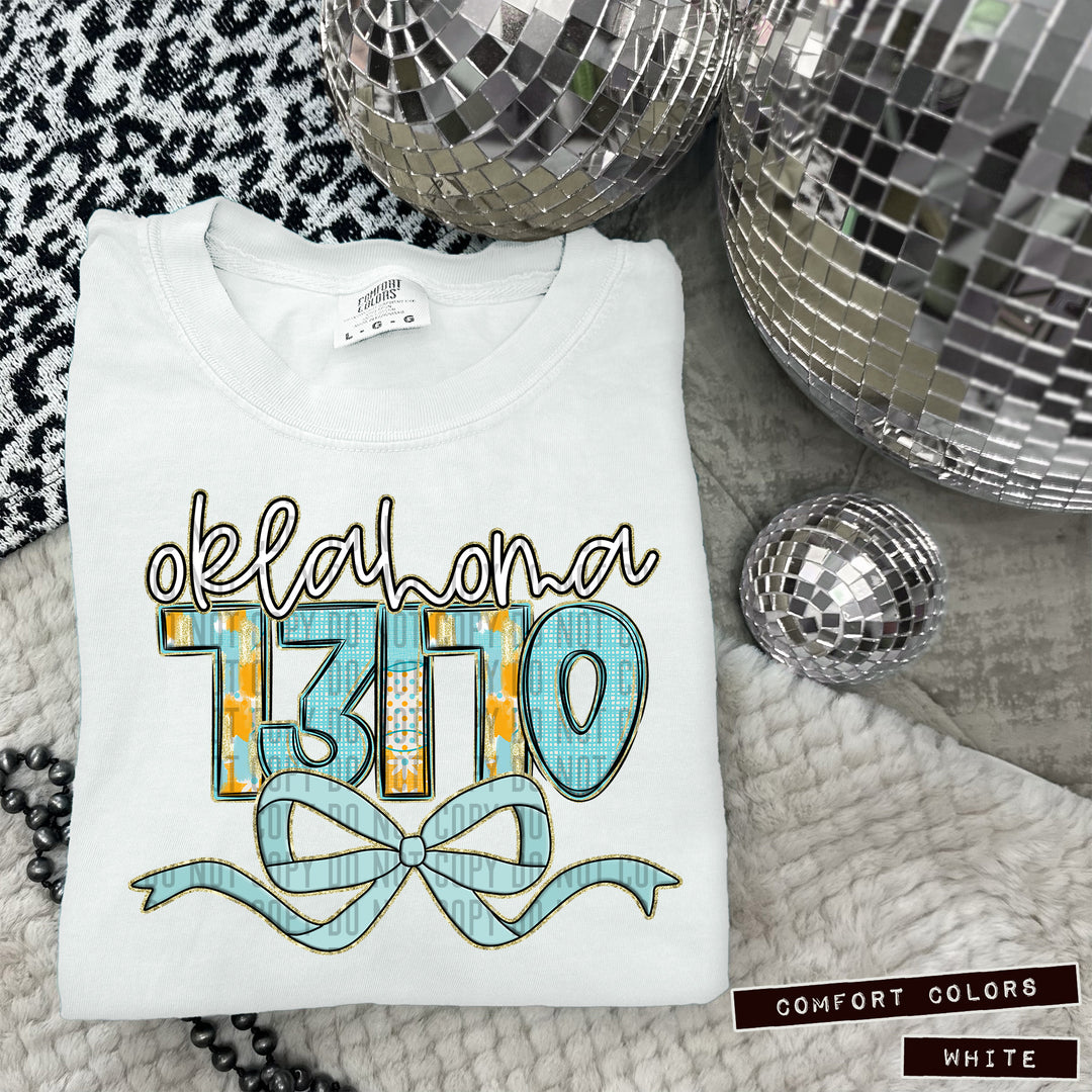 Dotted Daisy Zip Codes DTF Print